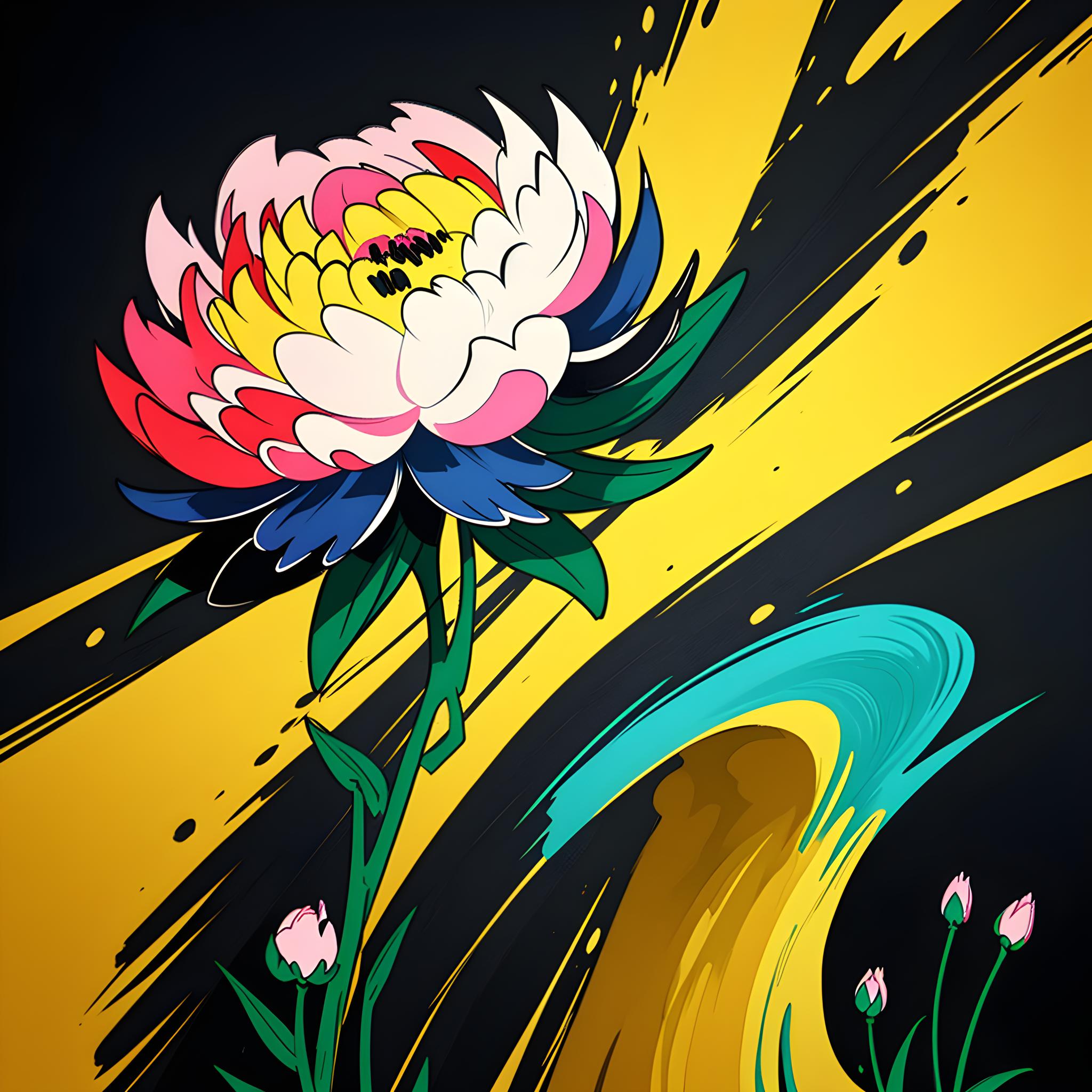 牡丹花抽象cg艺术作品欣赏 牡丹花