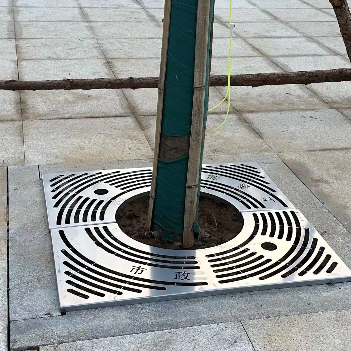 不锈钢201/304树篦子护树板树池篦子定制款 不锈钢树池篦子是不锈钢