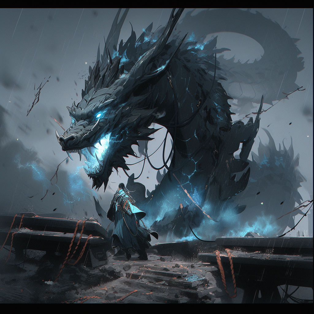 分享一个用mj机甲做的巨龙~ 看到百家号有ai相关的征文比赛,特意分享