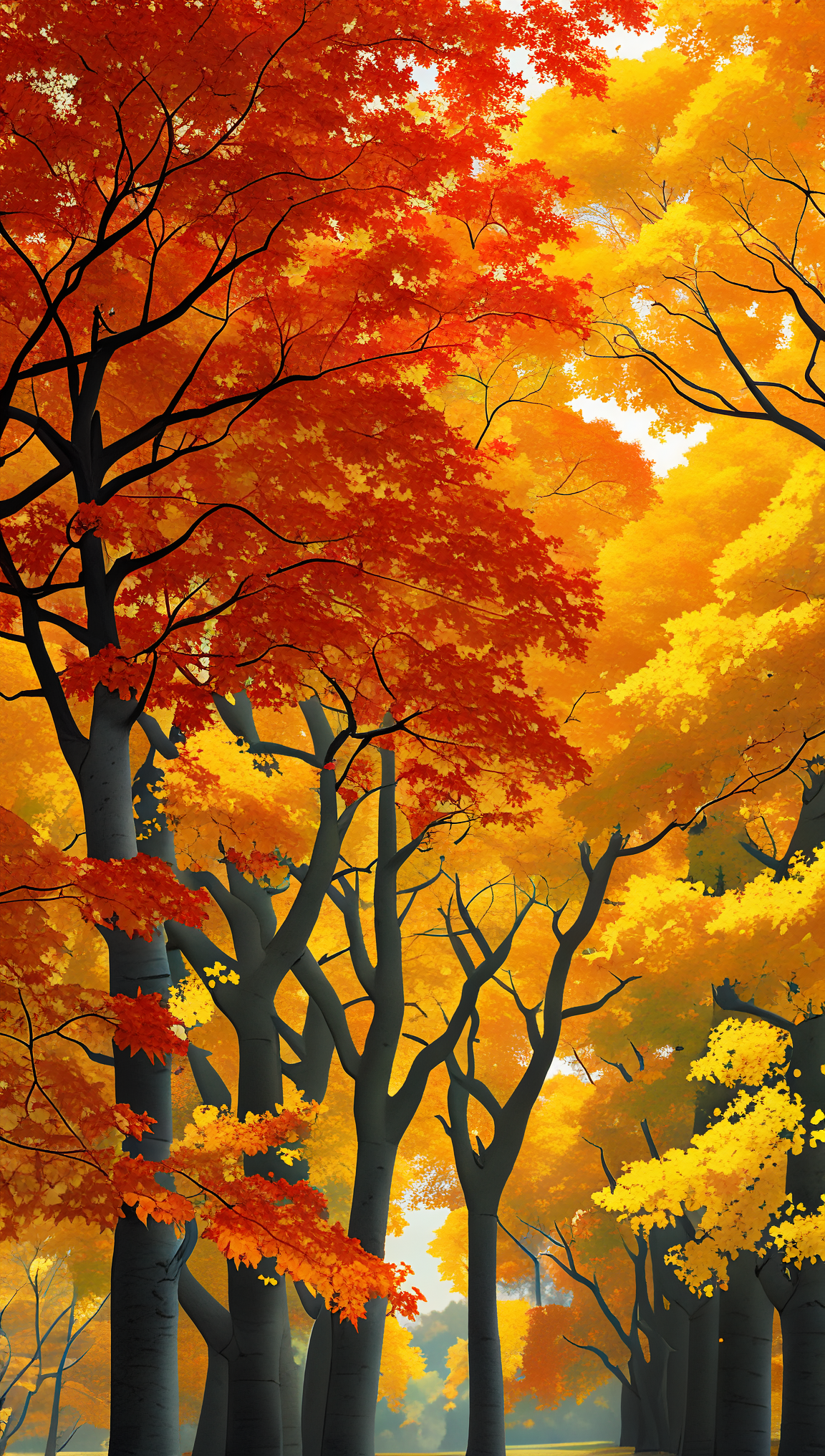 热爱音乐女孩,翩翩起舞,初秋,梧桐树 热爱音乐的少女在初秋的日子里