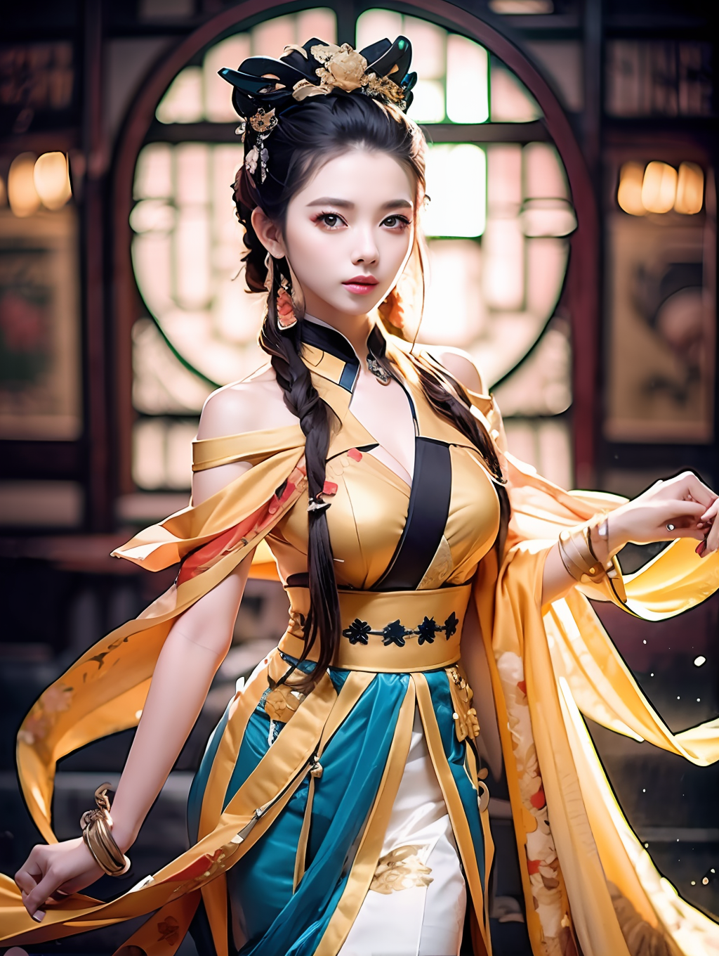 【智能ai】国风美女 深度优化后的图,差点就当成真人了 #国风美少女