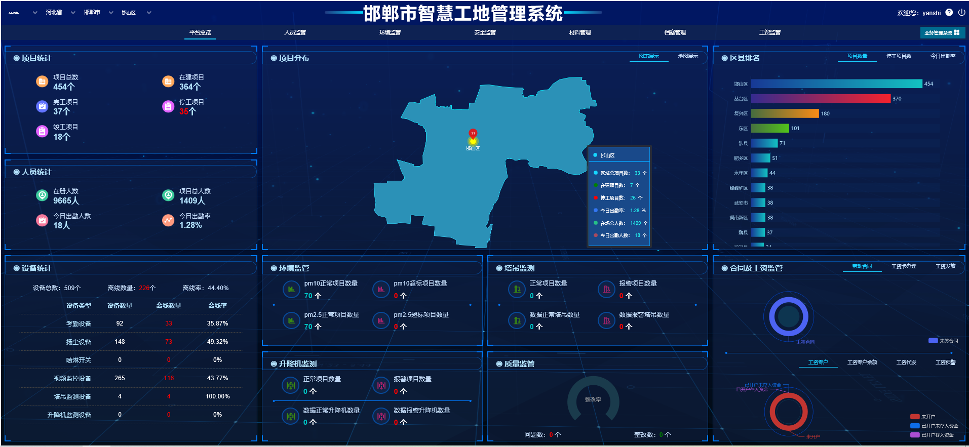 主要产品为"匠心云",匠心云是智慧工地信息化管理服务平台,致力于