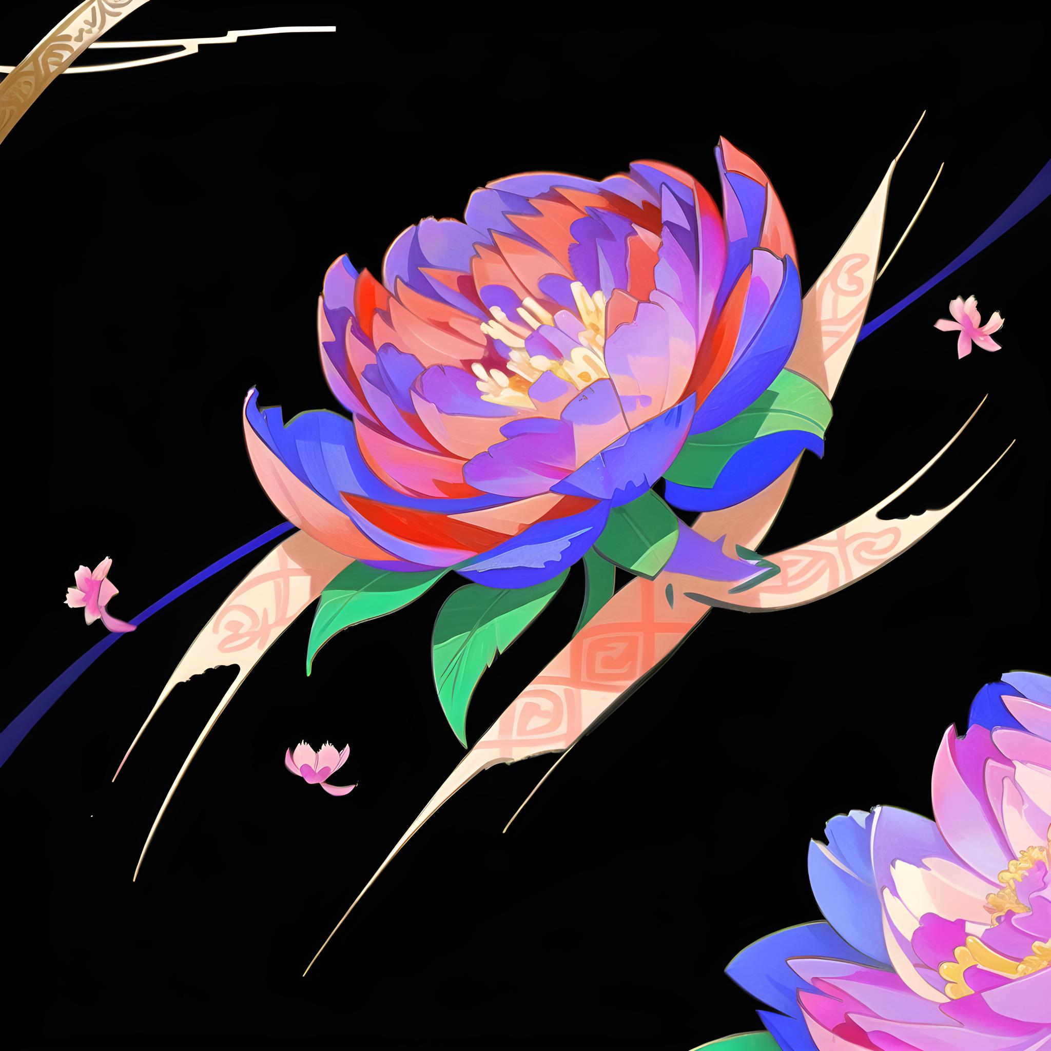 牡丹花抽象cg艺术作品欣赏 牡丹花