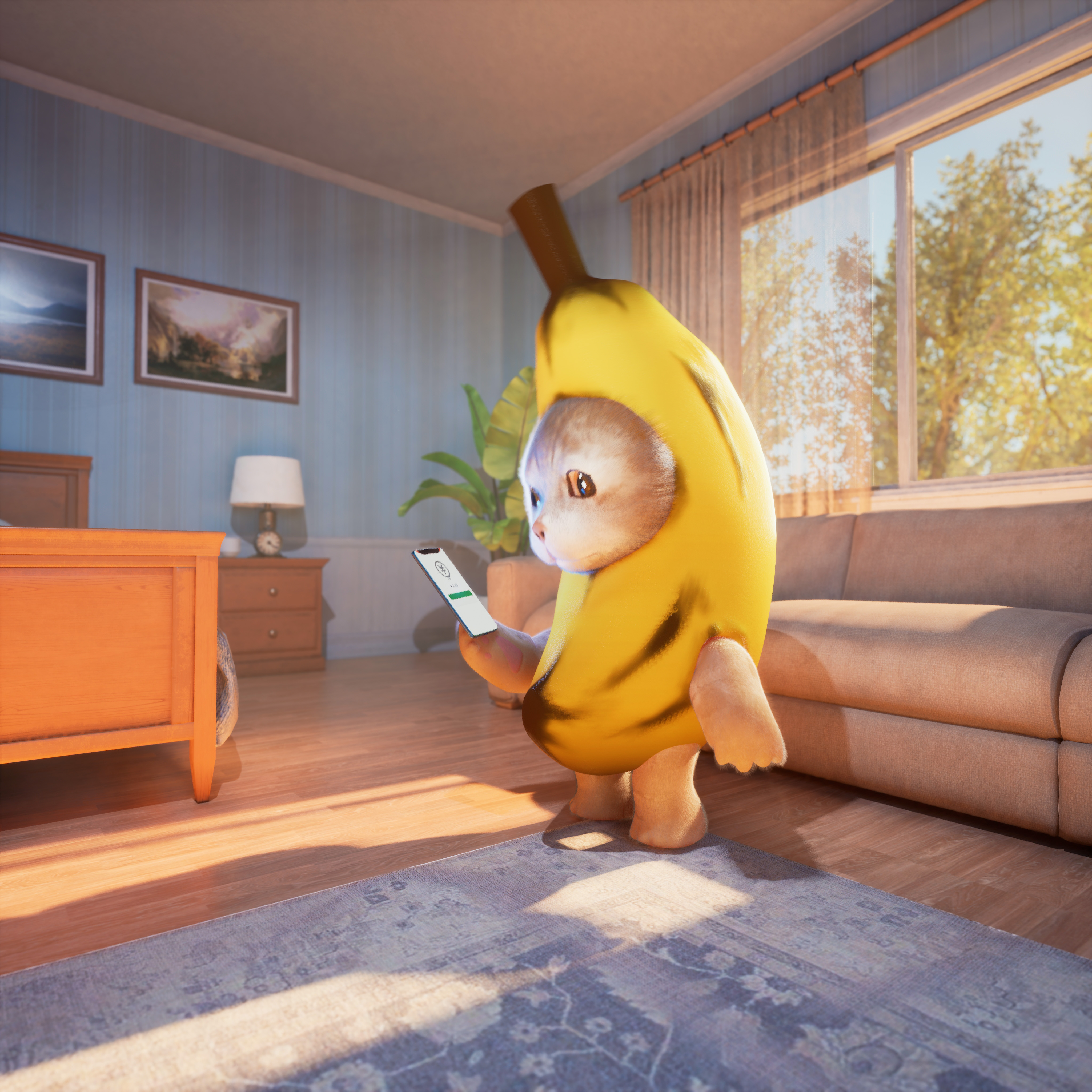 香蕉猫经历了一段成长历程,从遭遇挫折只会哭泣到后来学着坚强并成功