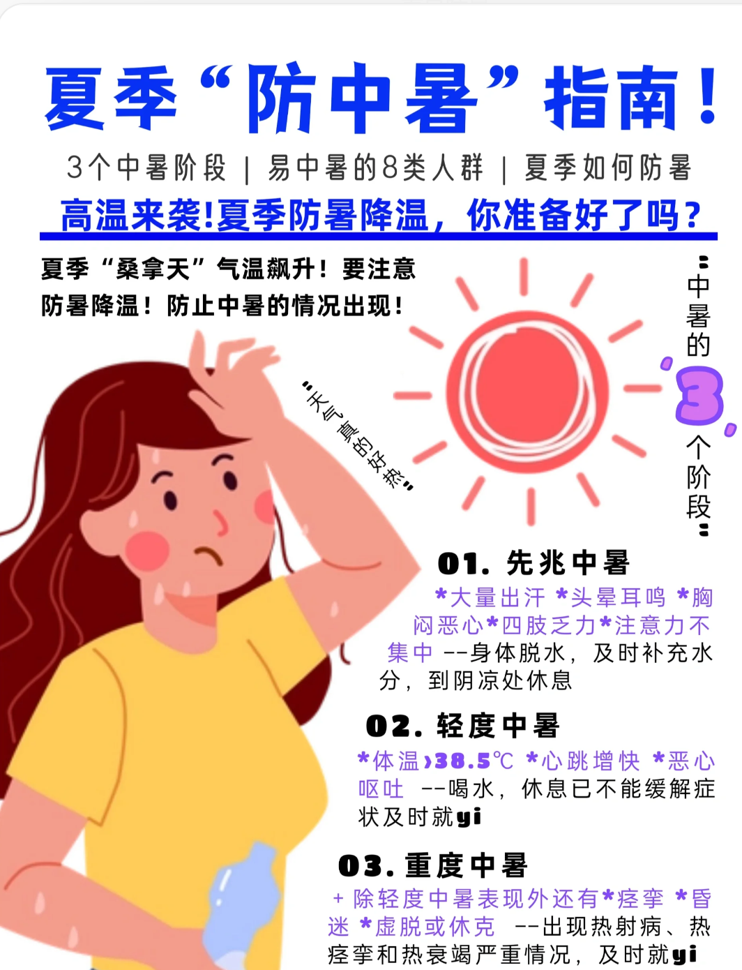 夏季高温天气炎炎,防暑降温至关重要.