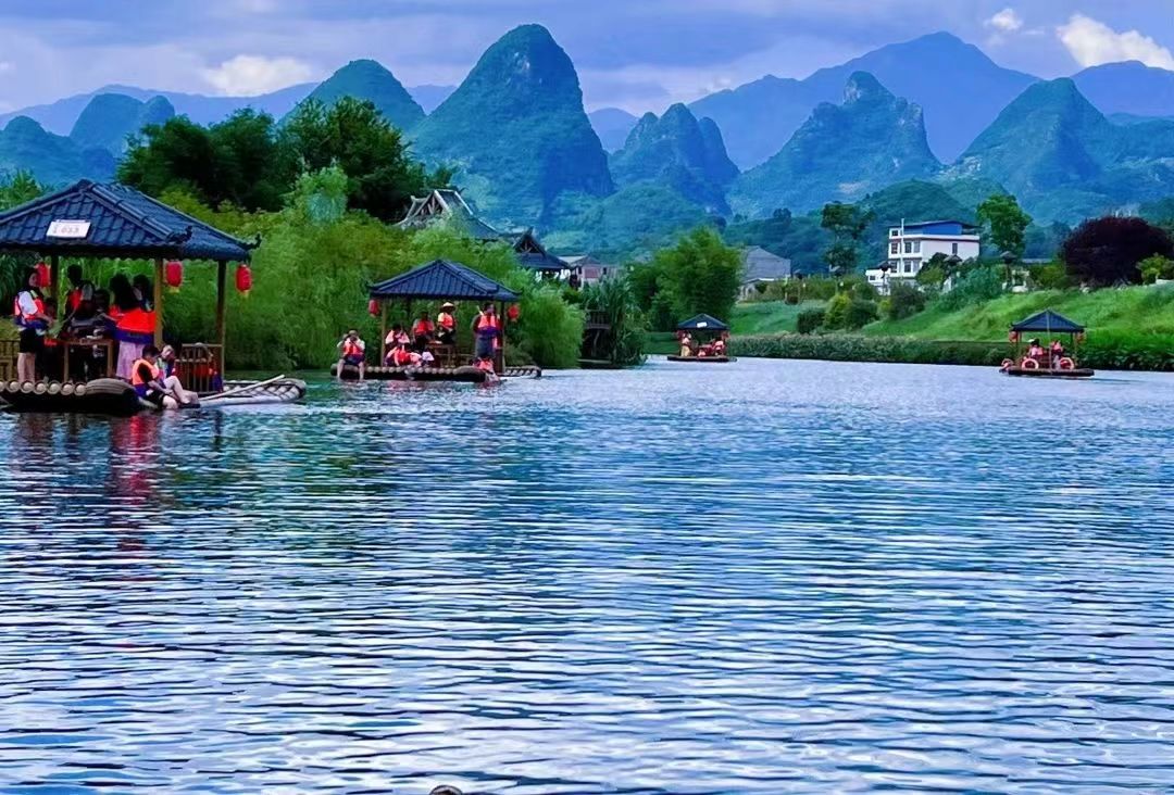 诗意,度假,广西桂林三千漓.