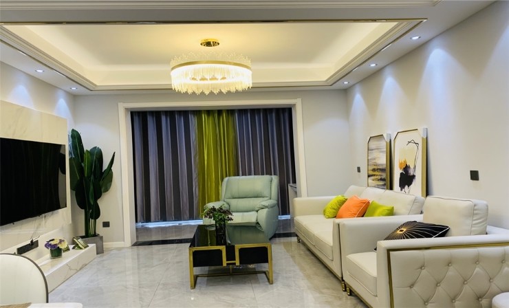 80平现代轻奢装修案例92 80平现代轻奢装修案例 套内面积80㎡,三室