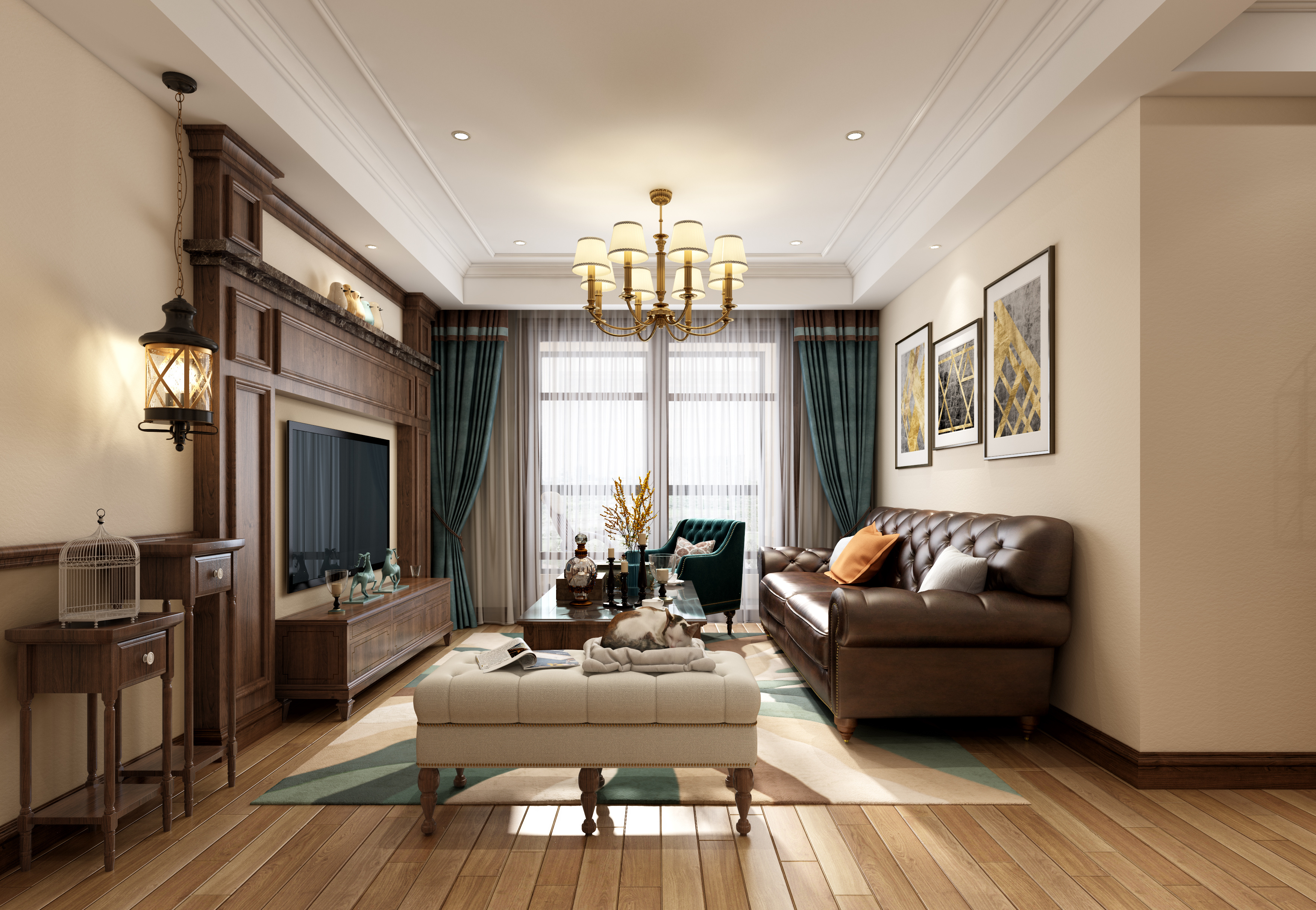 什么叫美式风格 美式风格是一种受大众喜爱的室内装饰风格,它源于美国