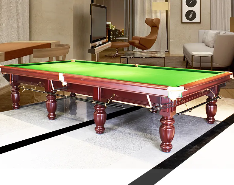 规格和尺寸 中档台球桌的标准尺寸为7英尺长和3.5英尺宽.