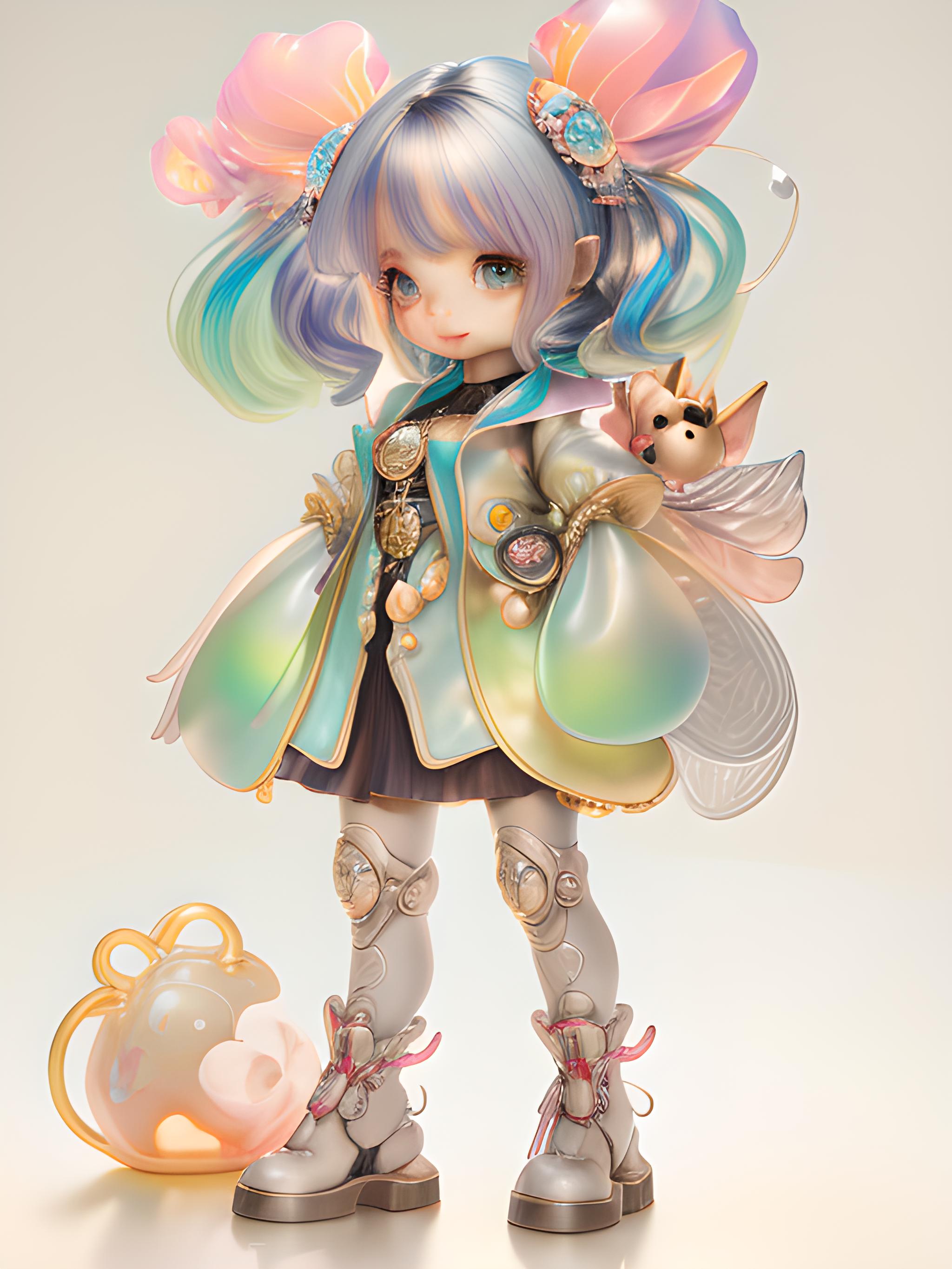 3d超级可爱的女孩ip 超级可爱的女孩ip,让人一看就心生喜爱!