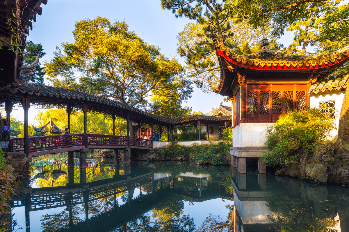 四大名园之拙政园 拙政园位于江苏省苏州市,建于16世纪初明正德年间
