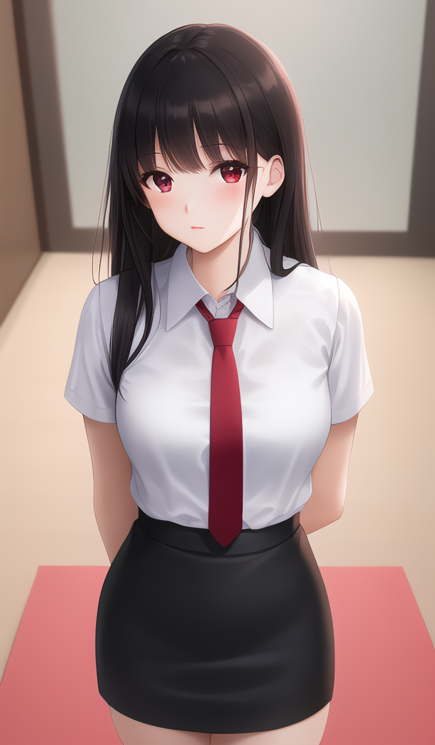 二次元漫画风少女   校园制服穿搭,学姐气质,尽显青春之靓丽00