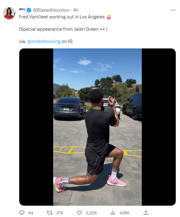 范乔丹格林首次合训:火箭新后场双枪以身作 范乔丹