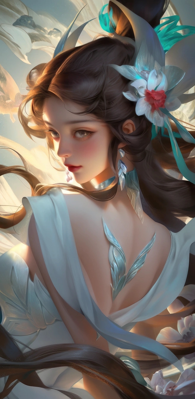 ai绘画同人——古风唯美"小乔" 即使你不在身边,我也要努力欢笑#ai