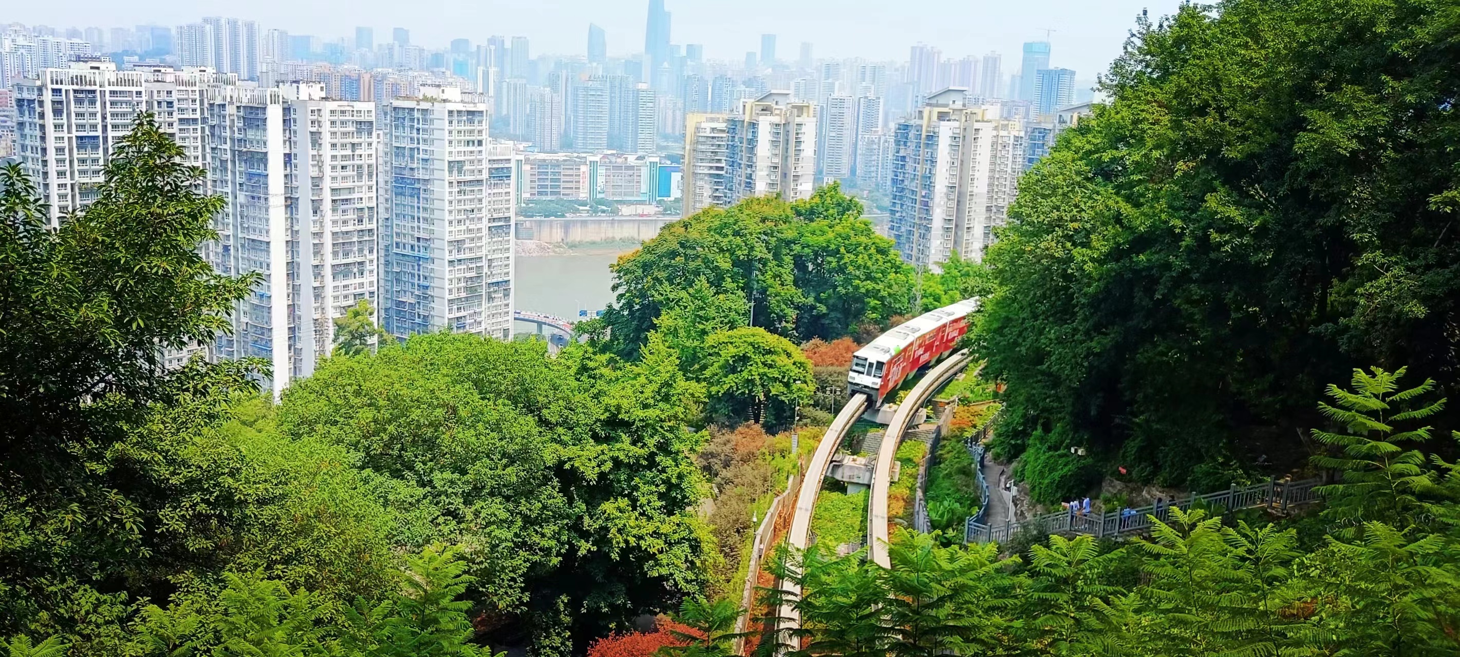 道教古寺,悬空桥看江北和嘉禾大桥,红墙拍照,一站式浏览还免费!