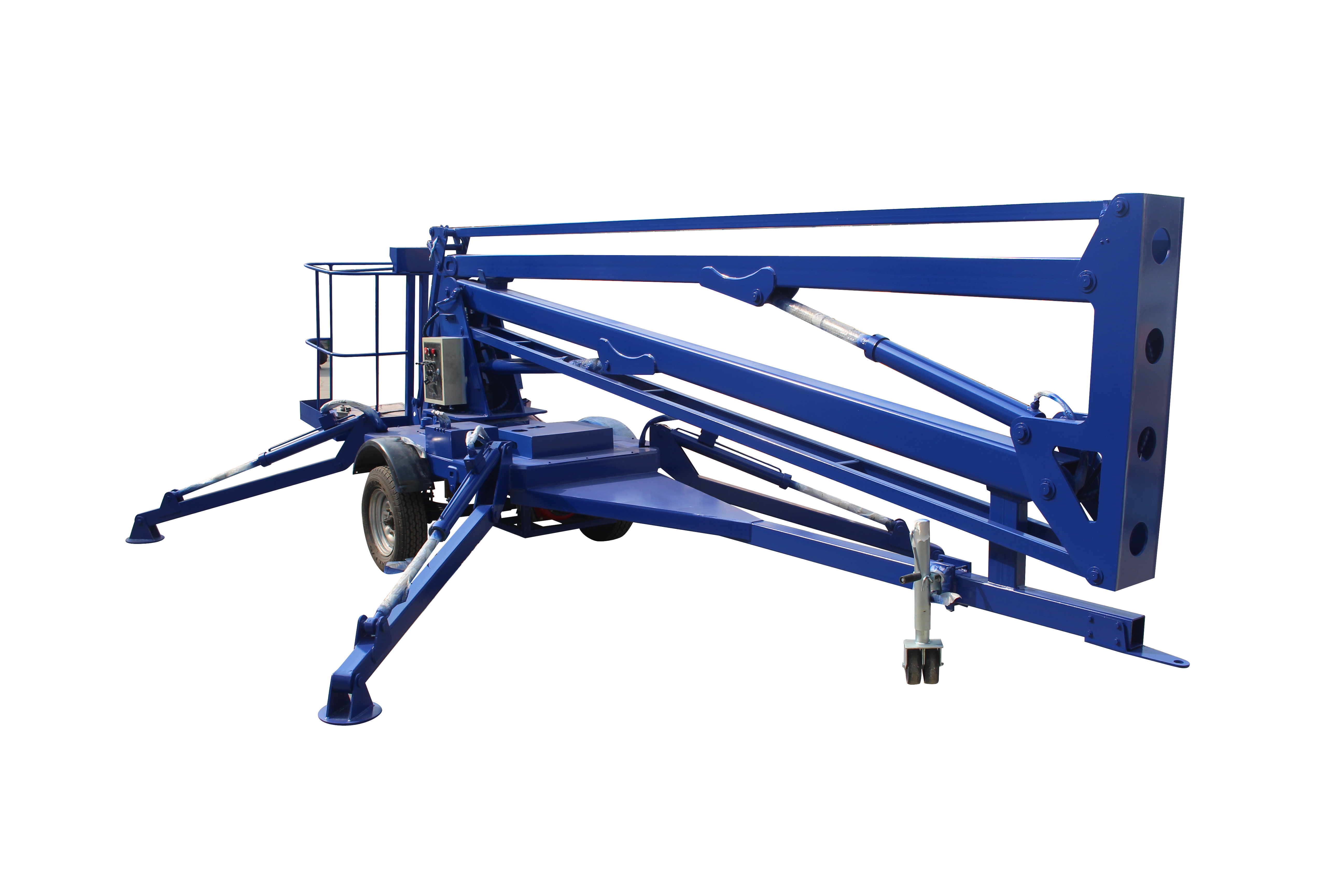 神奇拖车折臂式升降机满足多种需求 这是一台超级酷的拖车折臂式升降