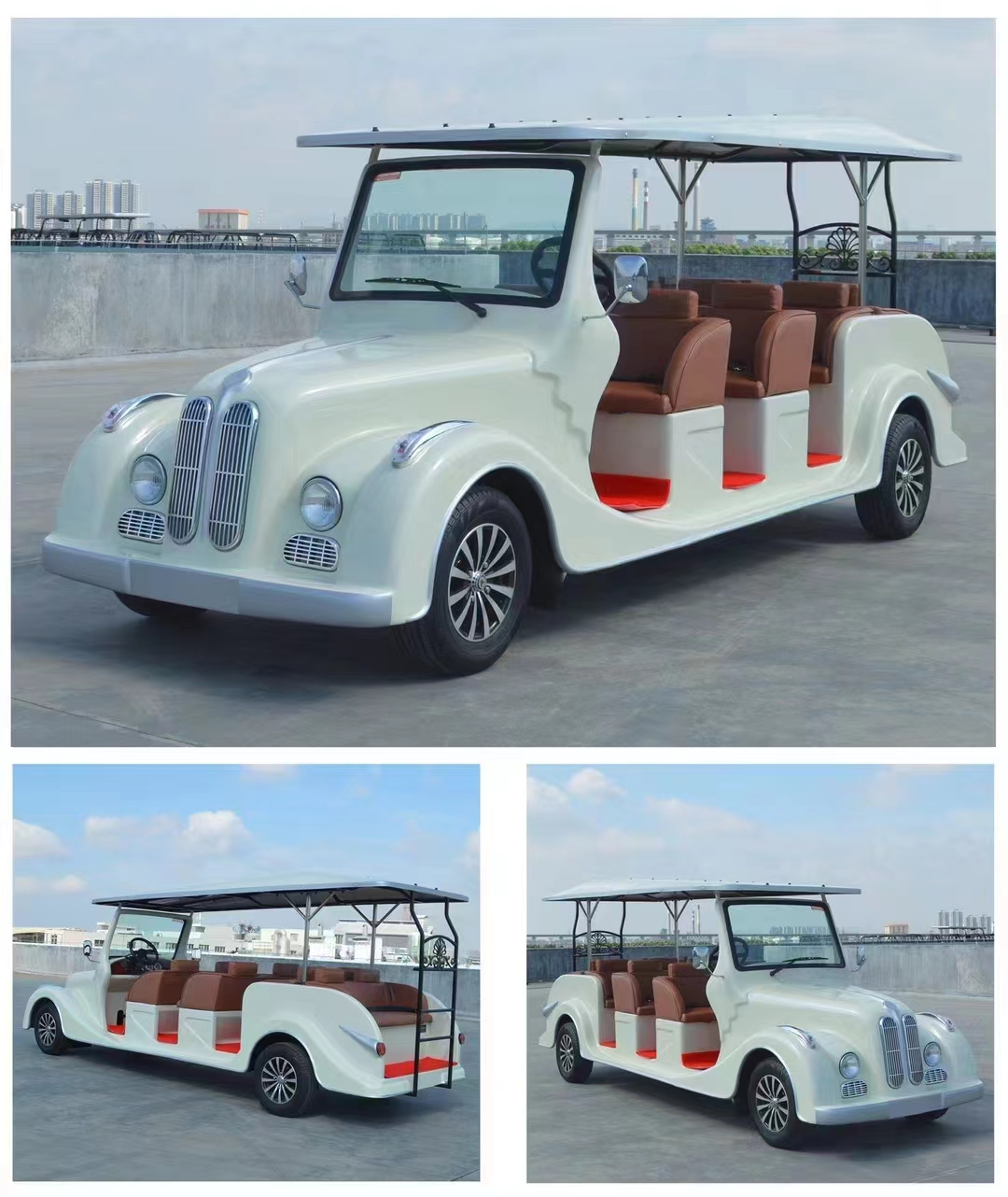 四川旅游观光车{首选凤凰旅居观光车} 内江凤凰旅居车 行驶在清晨的路