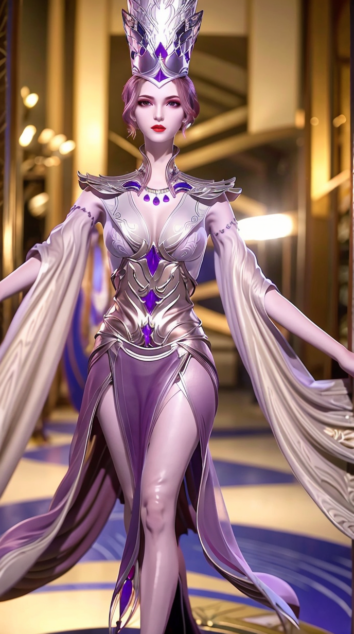 斗罗女皇比比东,美丽与威严并存🎉 《斗罗大陆》中的女皇比比东是该