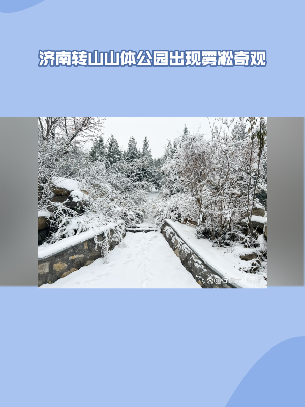 济南转山山体公园出现雾凇奇观-度小视