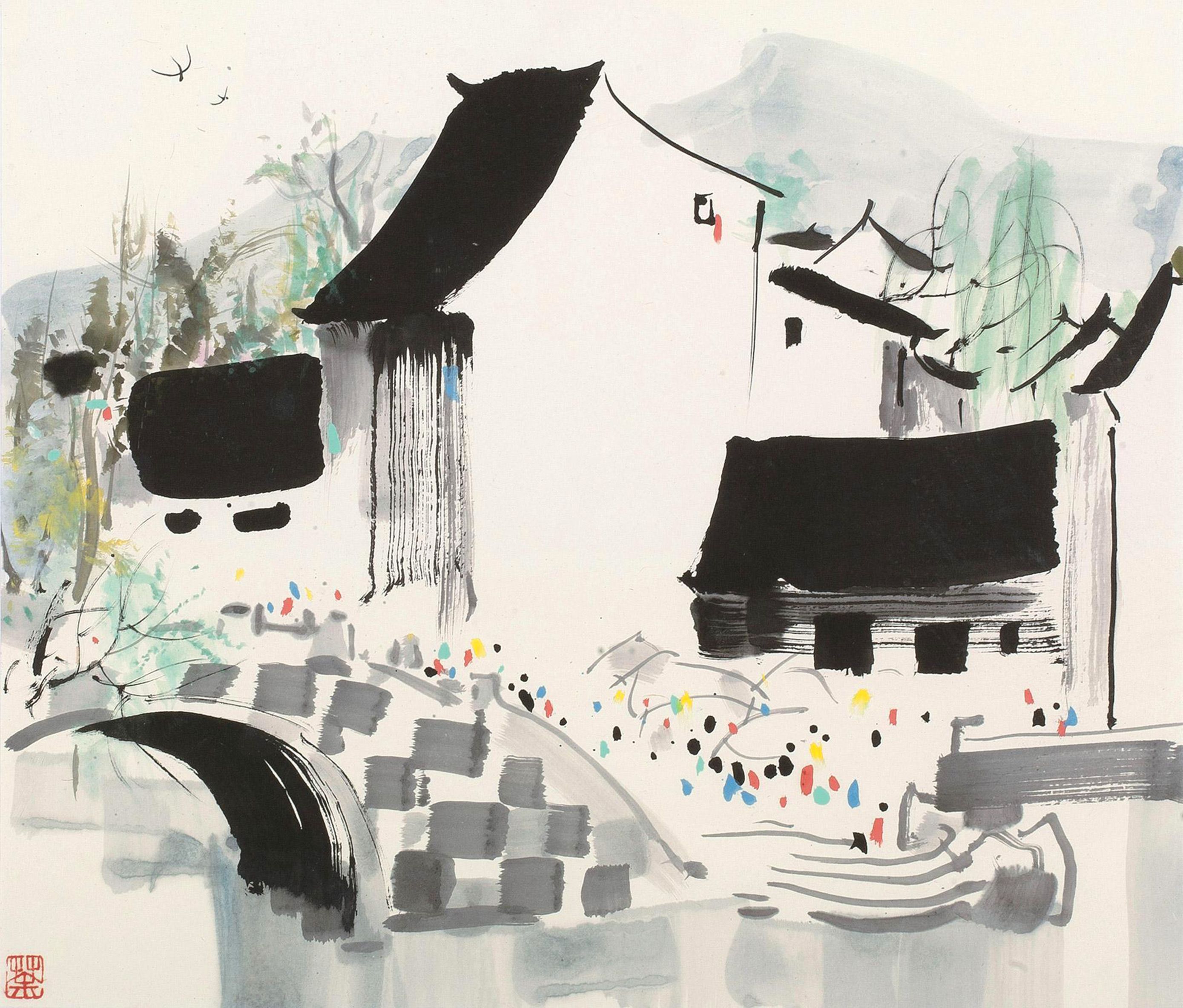 吴冠中作品赏析 🎨吴冠中作品欣赏  吴冠中(1919-2013)是中国当代