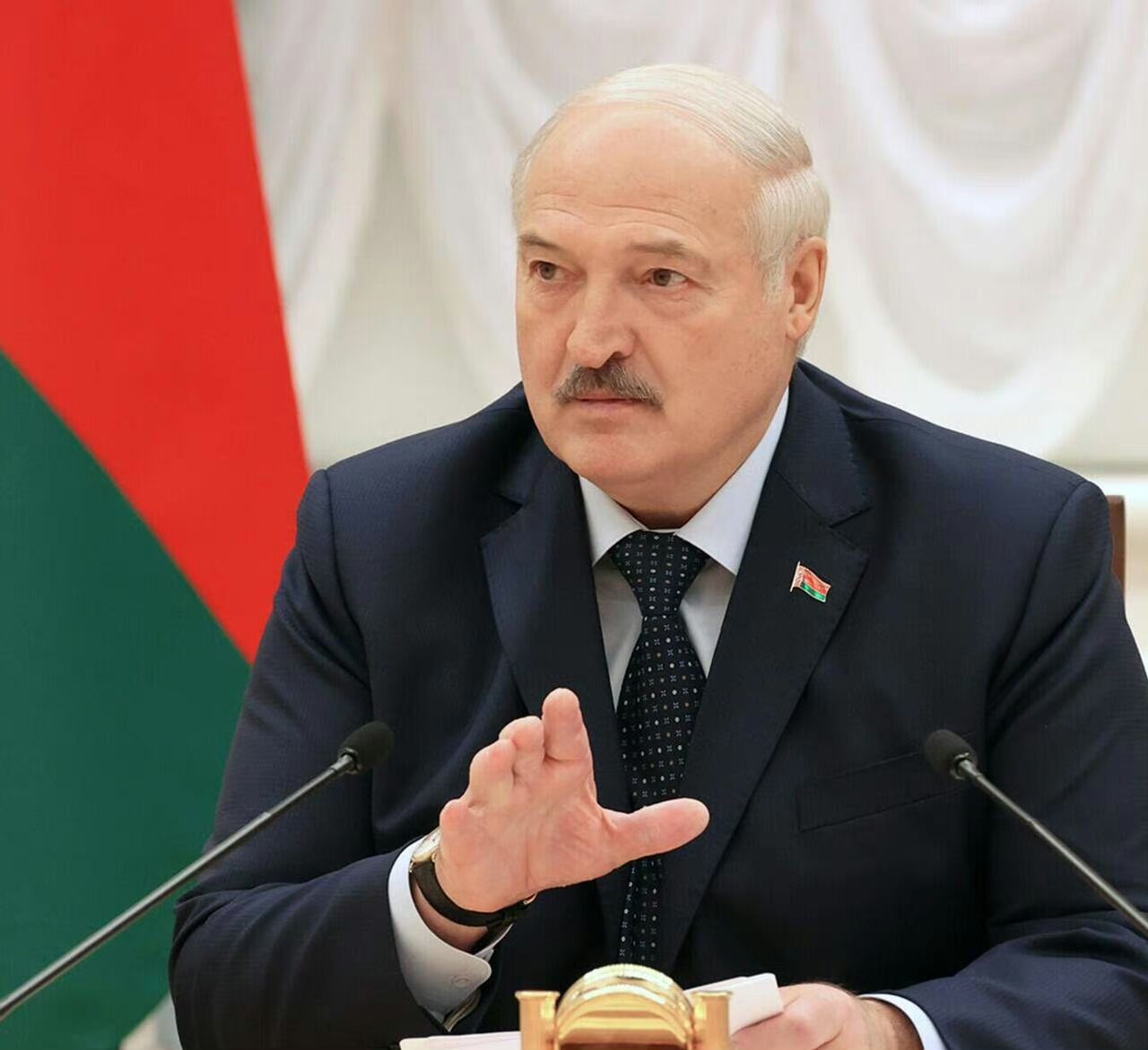 卢卡申科向俄公民发表感谢讲话 白俄罗斯总统亚历山大·卢卡申科向