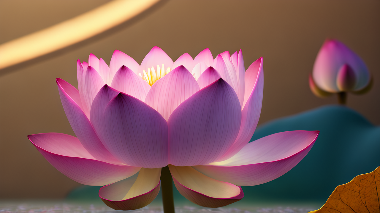 荷花油画 | 抽象风格丨生动丨高清画质 荷花  抽象风格 完整图案 色彩