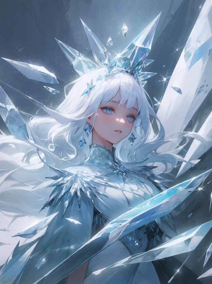 炎热夏天 寒冰女王来降温 在炎热的夏天,寒冰女王是个完美的形象来